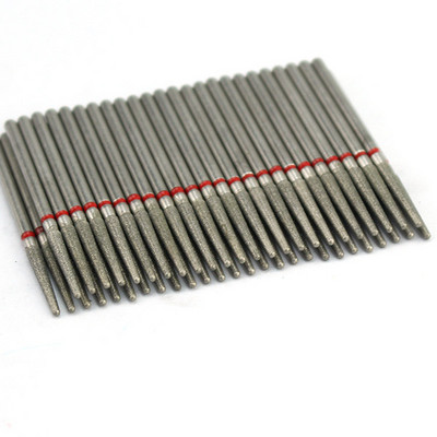 50 τμχ Diamond Nail Drill Cuticle Clean Bit Σετ φρεζαρίσματος για μανικιούρ Ηλεκτρικό κόφτη Αξεσουάρ Αφαίρεση νεκρού δέρματος