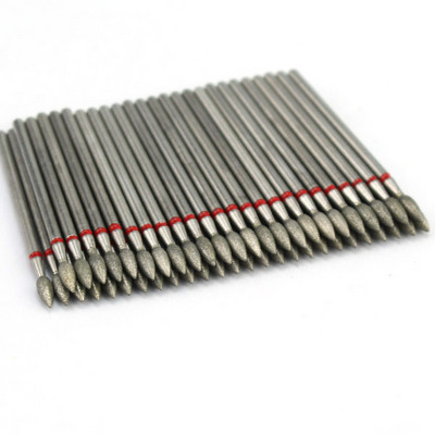 50 τμχ Diamond Nail Drill Cuticle Clean Bit Σετ φρεζαρίσματος για μανικιούρ Ηλεκτρικό κόφτη Αξεσουάρ Αφαίρεση νεκρού δέρματος