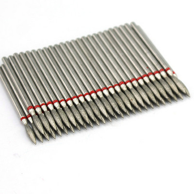 50 τμχ Diamond Nail Drill Cuticle Clean Bit Σετ φρεζαρίσματος για μανικιούρ Ηλεκτρικό κόφτη Αξεσουάρ Αφαίρεση νεκρού δέρματος