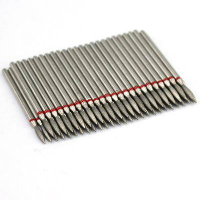 50 τμχ Diamond Nail Drill Cuticle Clean Bit Σετ φρεζαρίσματος για μανικιούρ Ηλεκτρικό κόφτη Αξεσουάρ Αφαίρεση νεκρού δέρματος