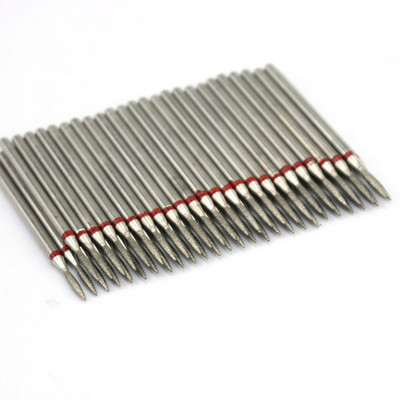 50 τμχ Diamond Nail Drill Cuticle Clean Bit Σετ φρεζαρίσματος για μανικιούρ Ηλεκτρικό κόφτη Αξεσουάρ Αφαίρεση νεκρού δέρματος