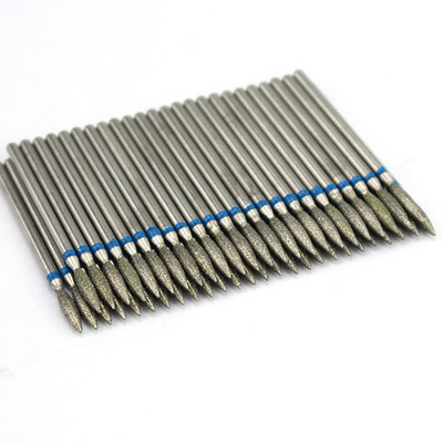 50 τμχ Diamond Nail Drill Cuticle Clean Bit Σετ φρεζαρίσματος για μανικιούρ Ηλεκτρικό κόφτη Αξεσουάρ Αφαίρεση νεκρού δέρματος