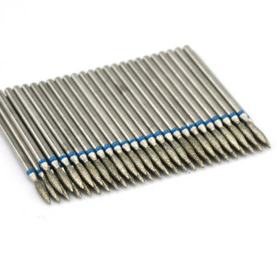 50 τμχ Diamond Nail Drill Cuticle Clean Bit Σετ φρεζαρίσματος για μανικιούρ Ηλεκτρικό κόφτη Αξεσουάρ Αφαίρεση νεκρού δέρματος