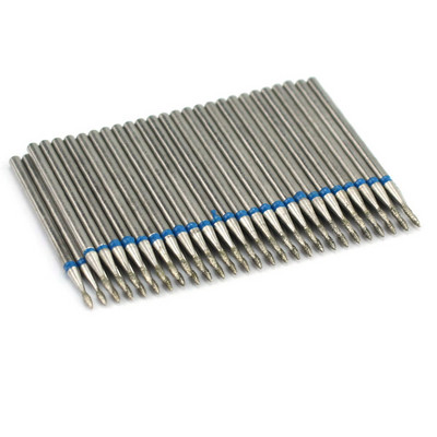 50 τμχ Diamond Nail Drill Cuticle Clean Bit Σετ φρεζαρίσματος για μανικιούρ Ηλεκτρικό κόφτη Αξεσουάρ Αφαίρεση νεκρού δέρματος