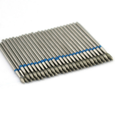 50 τμχ Diamond Nail Drill Cuticle Clean Bit Σετ φρεζαρίσματος για μανικιούρ Ηλεκτρικό κόφτη Αξεσουάρ Αφαίρεση νεκρού δέρματος
