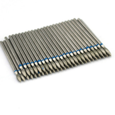 50 τμχ Diamond Nail Drill Cuticle Clean Bit Σετ φρεζαρίσματος για μανικιούρ Ηλεκτρικό κόφτη Αξεσουάρ Αφαίρεση νεκρού δέρματος