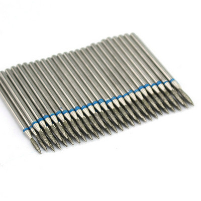 50 τμχ Diamond Nail Drill Cuticle Clean Bit Σετ φρεζαρίσματος για μανικιούρ Ηλεκτρικό κόφτη Αξεσουάρ Αφαίρεση νεκρού δέρματος