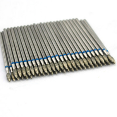 50 τμχ Diamond Nail Drill Cuticle Clean Bit Σετ φρεζαρίσματος για μανικιούρ Ηλεκτρικό κόφτη Αξεσουάρ Αφαίρεση νεκρού δέρματος