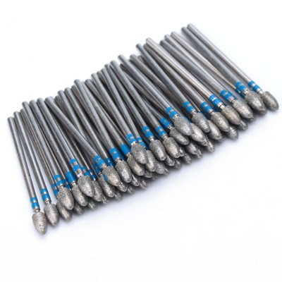 50 τμχ Diamond Nail Drill Cuticle Clean Bit Σετ φρεζαρίσματος για μανικιούρ Ηλεκτρικό κόφτη Αξεσουάρ Αφαίρεση νεκρού δέρματος
