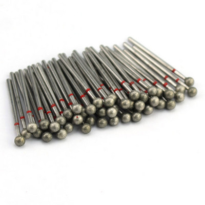 50 τμχ Diamond Nail Drill Cuticle Clean Bit Σετ φρεζαρίσματος για μανικιούρ Ηλεκτρικό κόφτη Αξεσουάρ Αφαίρεση νεκρού δέρματος