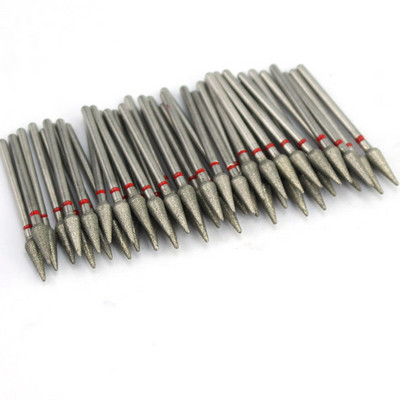 50 τμχ Diamond Nail Drill Cuticle Clean Bit Σετ φρεζαρίσματος για μανικιούρ Ηλεκτρικό κόφτη Αξεσουάρ Αφαίρεση νεκρού δέρματος