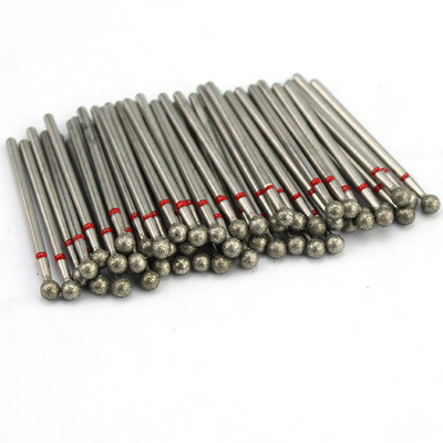 50 τμχ Diamond Nail Drill Cuticle Clean Bit Σετ φρεζαρίσματος για μανικιούρ Ηλεκτρικό κόφτη Αξεσουάρ Αφαίρεση νεκρού δέρματος