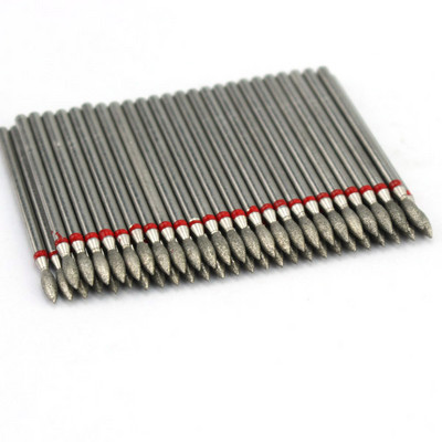 50 τμχ Diamond Nail Drill Cuticle Clean Bit Σετ φρεζαρίσματος για μανικιούρ Ηλεκτρικό κόφτη Αξεσουάρ Αφαίρεση νεκρού δέρματος
