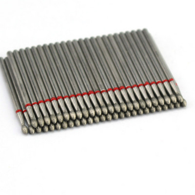 50 τμχ Diamond Nail Drill Cuticle Clean Bit Σετ φρεζαρίσματος για μανικιούρ Ηλεκτρικό κόφτη Αξεσουάρ Αφαίρεση νεκρού δέρματος