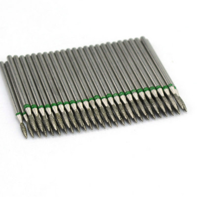50 τμχ Diamond Nail Drill Cuticle Clean Bit Σετ φρεζαρίσματος για μανικιούρ Ηλεκτρικό κόφτη Αξεσουάρ Αφαίρεση νεκρού δέρματος