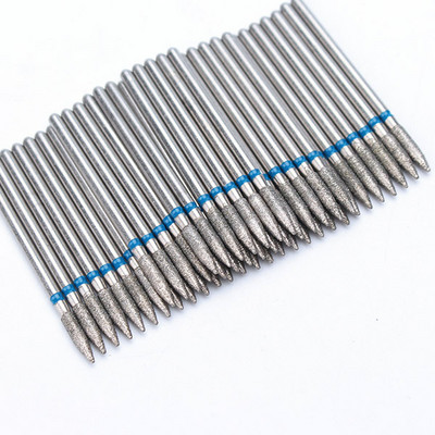 50 τμχ Diamond Nail Drill Cuticle Clean Bit Σετ φρεζαρίσματος για μανικιούρ Ηλεκτρικό κόφτη Αξεσουάρ Αφαίρεση νεκρού δέρματος