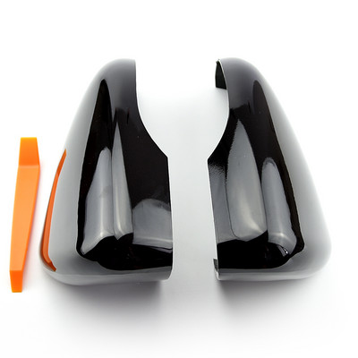 За Volkswagen GOLF 6 VI MK6 GTI R Line R20 Touran Carbon Fiber Pattern Mirror Case Черно странично крило Капак на огледалото за обратно виждане