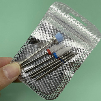 6PCS фреза за маникюр Диамантени керамични свредла за нокти Фрези за премахване на комплект битове за нокти Гел Електрически машини за маникюр