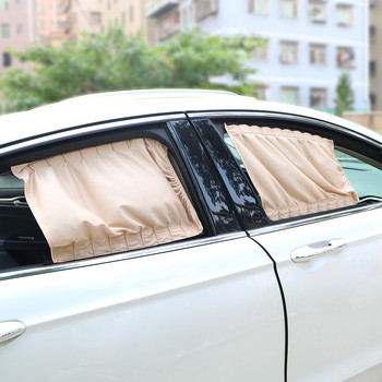 2 бр./компл. завеси за сенник на страничния прозорец на автомобила Универсални щори за сенници Покриване на автомобилни завеси за прозорци Алуминиева завеса за кола