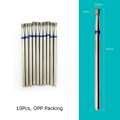 HYTOOS 10 tk/komplekt küünepuurid Teemantlõikurid maniküüri küünenahade freesfrees pediküüri küünte jaoks Tarvikud Tööriistad