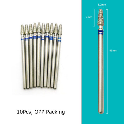 HYTOOS 10 tk/komplekt küünepuurid Teemantlõikurid maniküüri küünenahade freesfrees pediküüri küünte jaoks Tarvikud Tööriistad