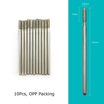 HYTOOS 10 tk/komplekt küünepuurid Teemantlõikurid maniküüri küünenahade freesfrees pediküüri küünte jaoks Tarvikud Tööriistad