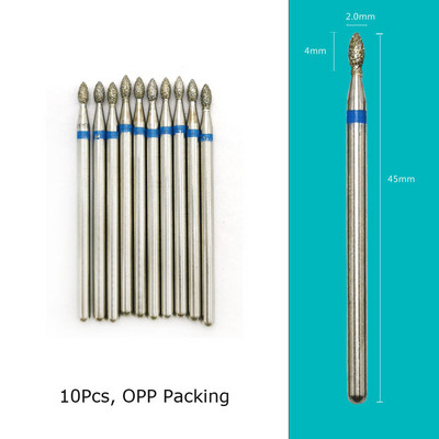 HYTOOS 10 tk/komplekt küünepuurid Teemantlõikurid maniküüri küünenahade freesfrees pediküüri küünte jaoks Tarvikud Tööriistad