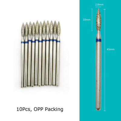 HYTOOS 10 tk/komplekt küünepuurid Teemantlõikurid maniküüri küünenahade freesfrees pediküüri küünte jaoks Tarvikud Tööriistad