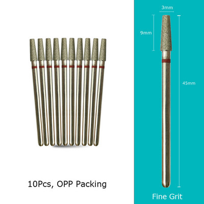 HYTOOS 10 tk/komplekt küünepuurid Teemantlõikurid maniküüri küünenahade freesfrees pediküüri küünte jaoks Tarvikud Tööriistad