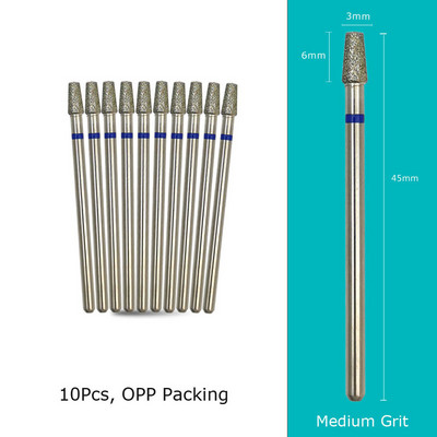 HYTOOS 10 tk/komplekt küünepuurid Teemantlõikurid maniküüri küünenahade freesfrees pediküüri küünte jaoks Tarvikud Tööriistad