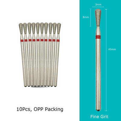 HYTOOS 10 tk/komplekt küünepuurid Teemantlõikurid maniküüri küünenahade freesfrees pediküüri küünte jaoks Tarvikud Tööriistad