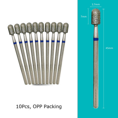 HYTOOS 10 tk/komplekt küünepuurid Teemantlõikurid maniküüri küünenahade freesfrees pediküüri küünte jaoks Tarvikud Tööriistad