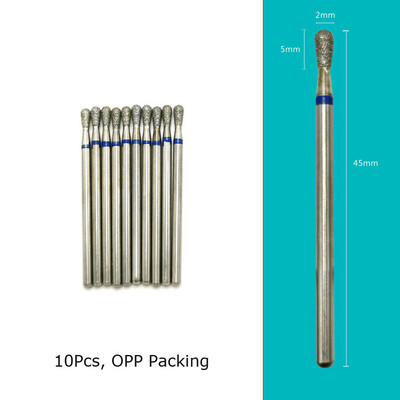 HYTOOS 10 tk/komplekt küünepuurid Teemantlõikurid maniküüri küünenahade freesfrees pediküüri küünte jaoks Tarvikud Tööriistad