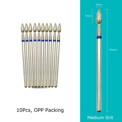 HYTOOS 10 tk/komplekt küünepuurid Teemantlõikurid maniküüri küünenahade freesfrees pediküüri küünte jaoks Tarvikud Tööriistad