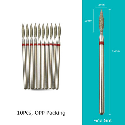 HYTOOS 10 tk/komplekt küünepuurid Teemantlõikurid maniküüri küünenahade freesfrees pediküüri küünte jaoks Tarvikud Tööriistad