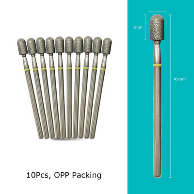 HYTOOS 10 tk/komplekt küünepuurid Teemantlõikurid maniküüri küünenahade freesfrees pediküüri küünte jaoks Tarvikud Tööriistad