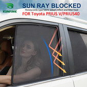 4 DB / készlet vagy 2 DB / szett mágneses autó oldalsó ablak napernyők hálós árnyékoló roló Toyota PRIUS V/PRIUS40-hez