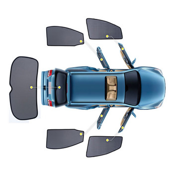 4PCS/Комплект или 2PCS/Комплект Магнитни сенници за странични стъкла на автомобила Мрежеста щора за сенник за Toyota PRIUS V/PRIUS40
