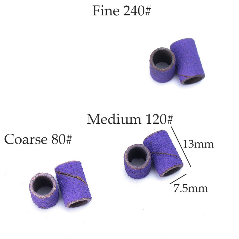 80# 120# 180# Trake za brušenje noktiju Električni stroj za nokte Svrdla za nokte UV Gel Sredstvo za skidanje akrilnog laka za nokte Dodatni alat