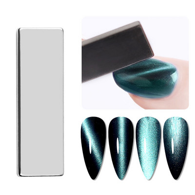LILYCUTE Divu galu Cat Magnetic Stick Nail Art 9D efekta ziedu sloksne Spēcīga magnētiska dēlis Magnētiskās gēla nagu lakas instrumentam