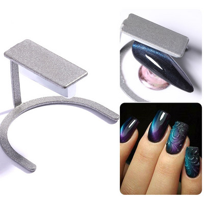 LILYCUTE Divu galu Cat Magnetic Stick Nail Art 9D efekta ziedu sloksne Spēcīga magnētiska dēlis Magnētiskās gēla nagu lakas instrumentam