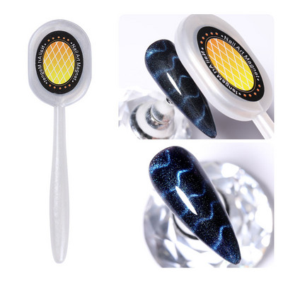 LILYCUTE Divu galu Cat Magnetic Stick Nail Art 9D efekta ziedu sloksne Spēcīga magnētiska dēlis Magnētiskās gēla nagu lakas instrumentam
