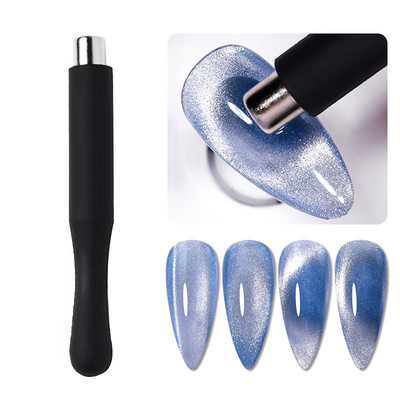 LILYCUTE Divu galu Cat Magnetic Stick Nail Art 9D efekta ziedu sloksne Spēcīga magnētiska dēlis Magnētiskās gēla nagu lakas instrumentam