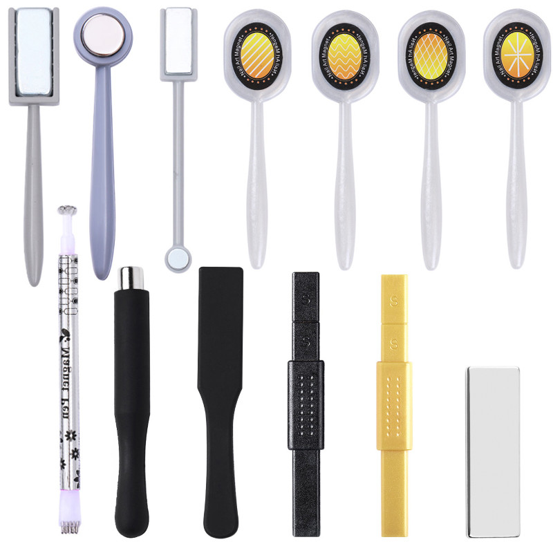 LILYCUTE Dviejų galų Cat Magnetic Stick Nail Art 9D efekto gėlių juostelė Stipri magnetinė lenta Magnetiniam geliniam nagų lakavimo įrankiui