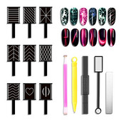 Nagu instrumenti Cat Eye Magnetic Rod Spēcīgs magnēts Piemērots kaķu acu gēla pulēšanai skaistumkopšanas nagu instrumenti Nail Art Decoration