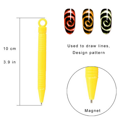 Nagu instrumenti Cat Eye Magnetic Rod Spēcīgs magnēts Piemērots kaķu acu gēla pulēšanai skaistumkopšanas nagu instrumenti Nail Art Decoration