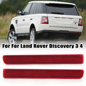 Autó piros lencse hátsó lökhárító sarok reflektor Land Rover Discovery 3 4 Range Rover Sport 2010+ hátsó lökhárító matricák világító izzó nélkül