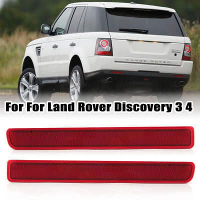 Autó piros lencse hátsó lökhárító sarok reflektor Land Rover Discovery 3 4 Range Rover Sport 2010+ hátsó lökhárító matricák világító izzó nélkül