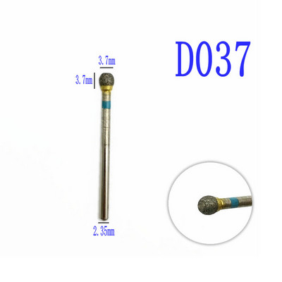 67 Izmēri 2,35 mm pilnībā saķepināti dimanta urbji, īpaši izturīgi slīpēti vai gludi pulēti, īpaši metālam/akmenim/zobārstniecībai/nagiem....