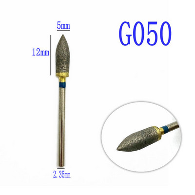 67 Izmēri 2,35 mm pilnībā saķepināti dimanta urbji, īpaši izturīgi slīpēti vai gludi pulēti, īpaši metālam/akmenim/zobārstniecībai/nagiem....